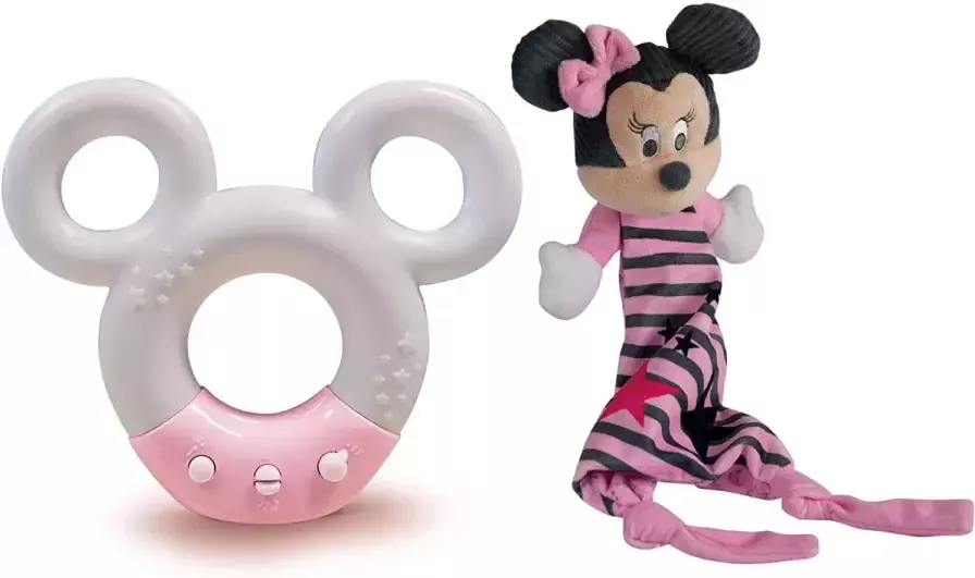 Clementoni nachtlamp Baby Minnie 7 x 32 x 22 cm wit roze