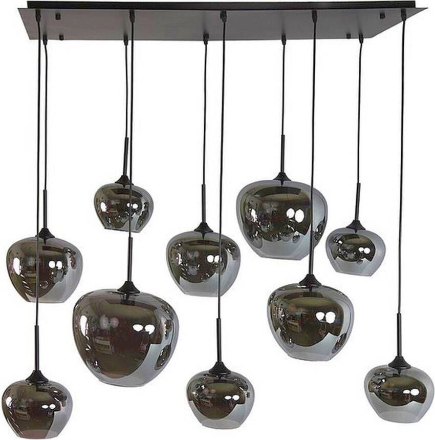 Countryfield Hanglamp Galaxy Zwart Rond 10 lampen E27