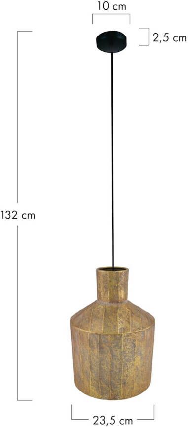 Dijk Natural Collections DKNC Hanglamp metaal 23.5x23.5x32cm Goud