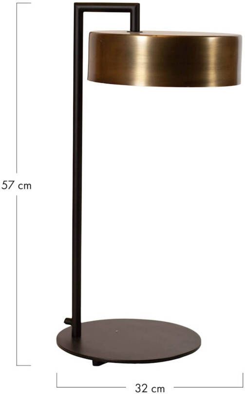 Dijk Natural Collections DKNC Tafellamp Tess Metaal 32x27x57cm Goud