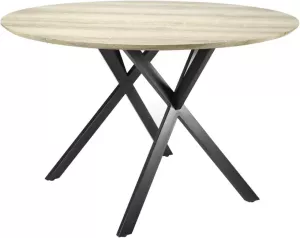 Dimehouse Eettafel Industrieel Rond X ?120 cm MDF