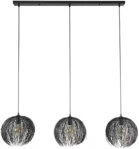 Dimehouse Hanglamp Bernice Metaal Zwart Zilver 3-lichts