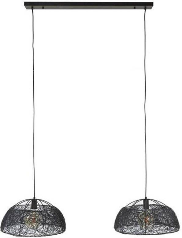 Dimehouse Hanglamp Elijah 2-lichts metaal zwart ?45 cm
