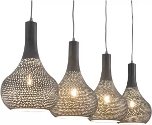 Dimehouse Hanglamp Industrieel Grijs Aya 4-lichts
