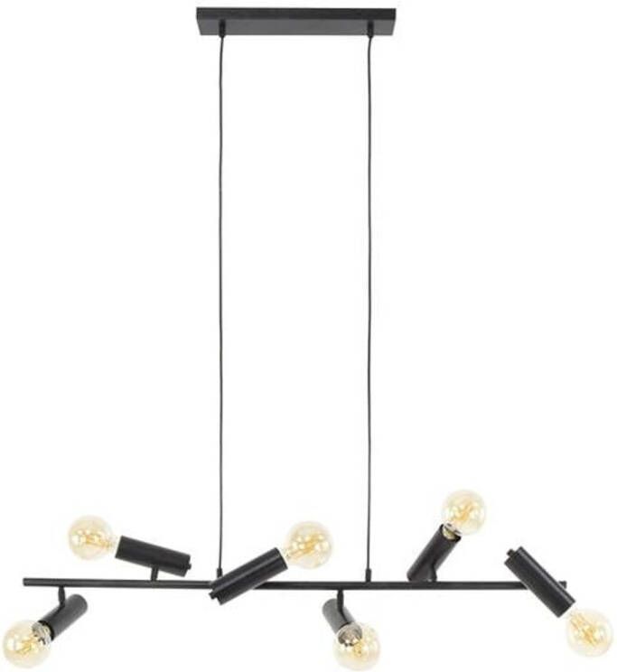 Dimehouse Hanglamp Johannes 6-lichts zwart metaal