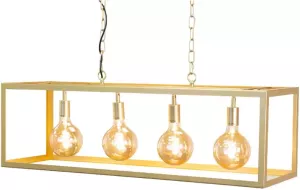 Dimehouse Industrieel Hanglamp Duncan 4-lichts Goud
