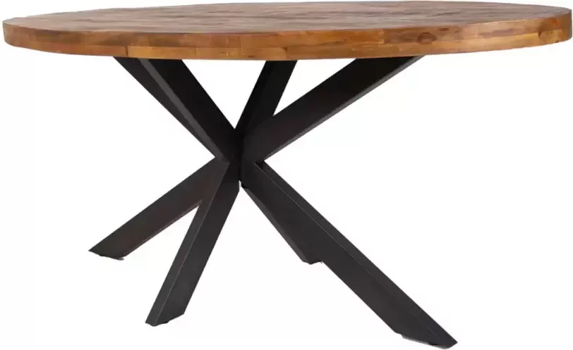 Dimehouse Industriële Eettafel Lennon Spinpoot 180 Cm