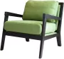 Dimehouse Industriële fauteuil Morris stof groen - Thumbnail 1