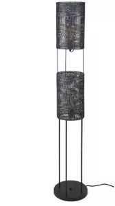 Dimehouse Industriële Vloerlamp Armoor Zwart bruin 2-lichts
