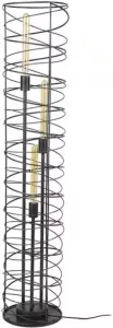 Dimehouse Industriële vloerlamp Selin spiraal 3-lichts zwart