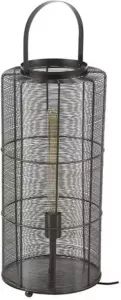 Dimehouse Vloerlamp Roxan zwart metaal Ø25 cm