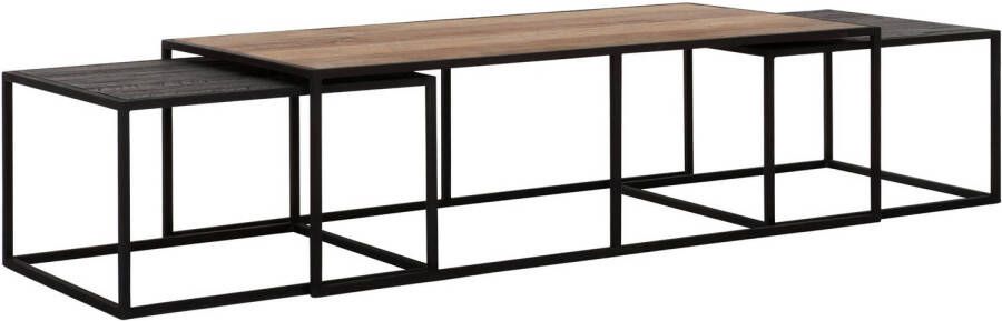 DTP Home Coffee table Cosmo rectangular set of 3 35x110x60 cm 32...