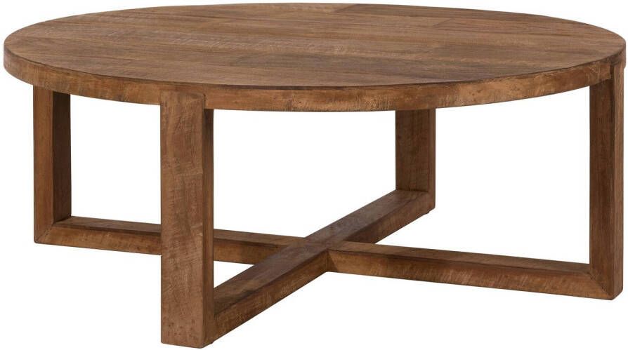 DTP Home Coffee table Icon round 35xØ90 cm 3 5 cm top recycled teakwood