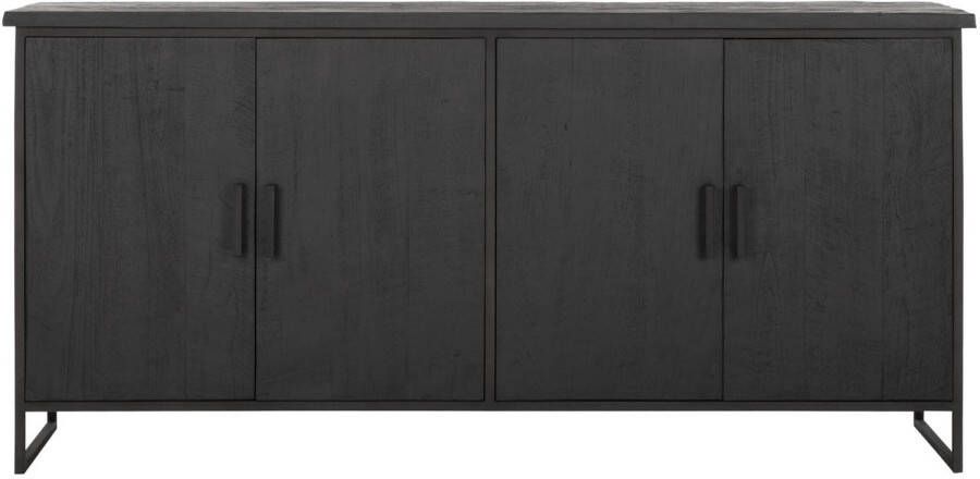 DTP Home Dresser Beam No.1 4 doors BLACK 90x190x47 cm recycled te...