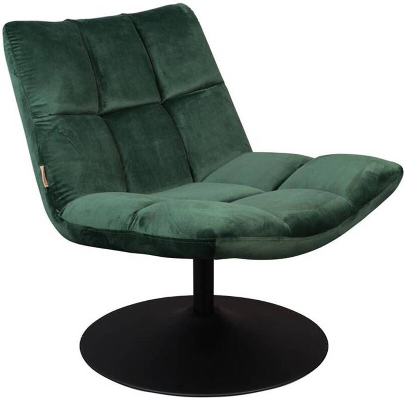 Dutchbone lounge chair bar velvet green