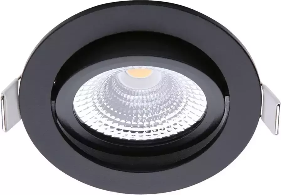 EcoDim LED Spot Inbouwspot ED-10029 5W Waterdicht IP54 Dimbaar Warm Wit 2700K Mat Zwart Aluminium