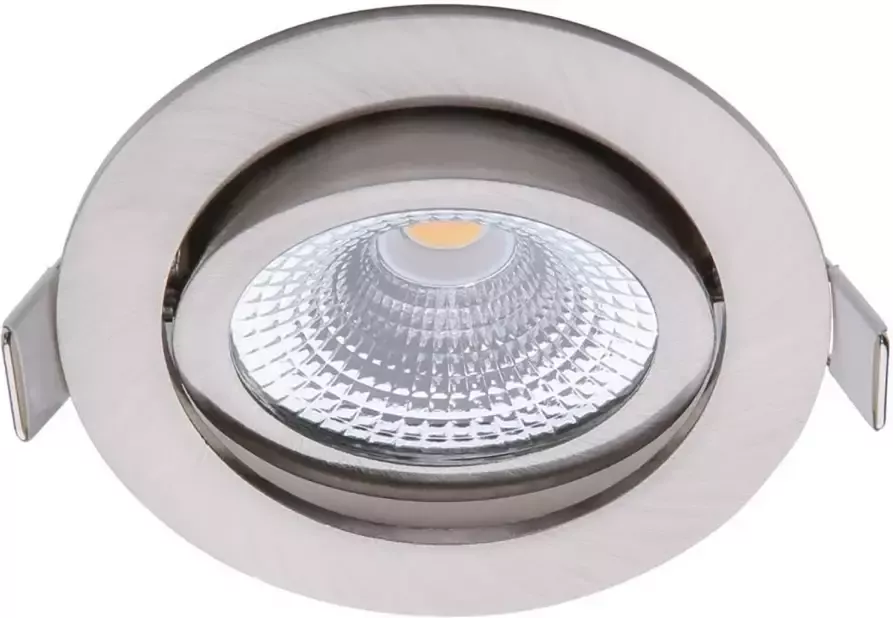 EcoDim LED Spot Inbouwspot ED-10030 5W Waterdicht IP54 Dimbaar Warm Wit 2700K Mat Nikkel Aluminium - Foto 1