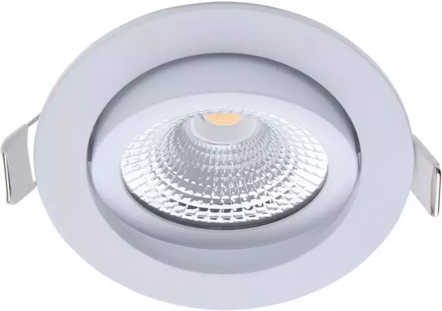 EcoDim LED Spot Inbouwspot ED-10070 5W Waterdicht IP54 Dimbaar Natuurlijk Wit 4000K Mat Wit Aluminium - Foto 1