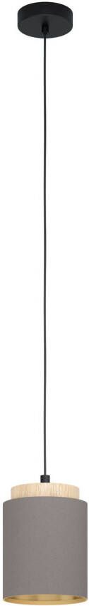 EGLO  Albariza Hanglamp - E27 - Ø 16 cm - Zwart Bruin Goud