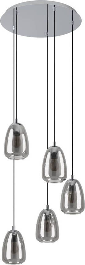 EGLO Hanglamp ALOBRASE chroom ø54 x h150 cm hanglamp eettafellamp keuken