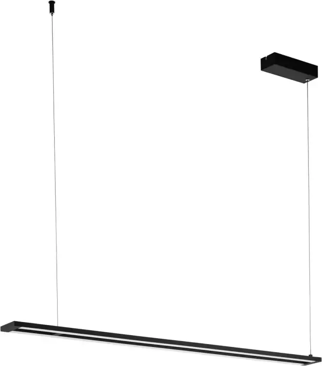 EGLO  Amontillado Hanglamp - LED - 116 cm - Zwart Wit - Dimbaar