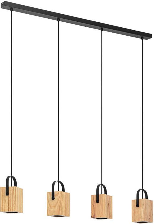 EGLO Ayles Hanglamp GU10 93 cm Zwart Bruin Hout