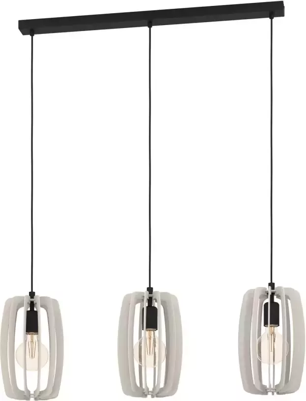 EGLO Bajazzara Hanglamp E27 89 cm Zwart Grijs