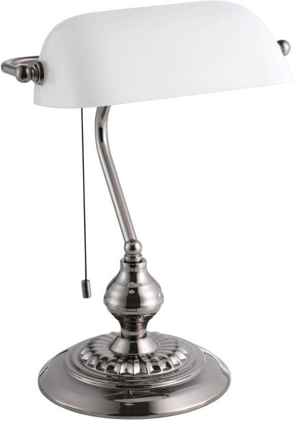 EGLO  Banker - Bureaulamp - Tafellamp - E27 - 39 cm - Wit