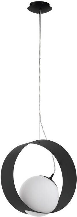 EGLO Camargo Hanglamp E27 35 cm Zwart Wit