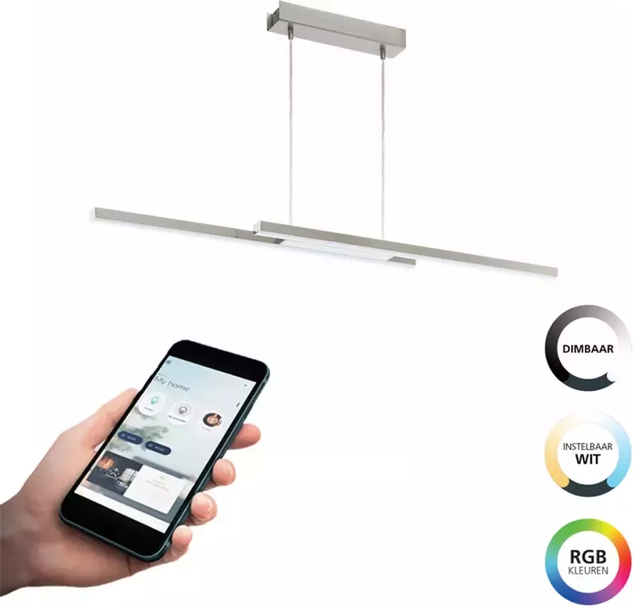 EGLO Connect.z Fraioli-z Smart Hanglamp 105 5 Cm Grijs wit