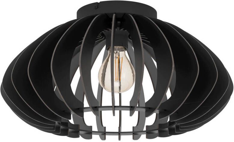 EGLO Cossano 3 plafondlamp E27 Ø45 cm Hout Zwart