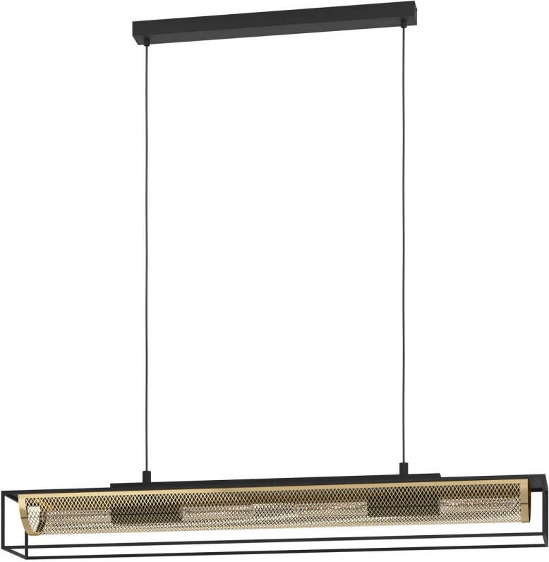 EGLO Nohales Hanglamp E27 112 cm Zwart Goud Staal - Foto 1