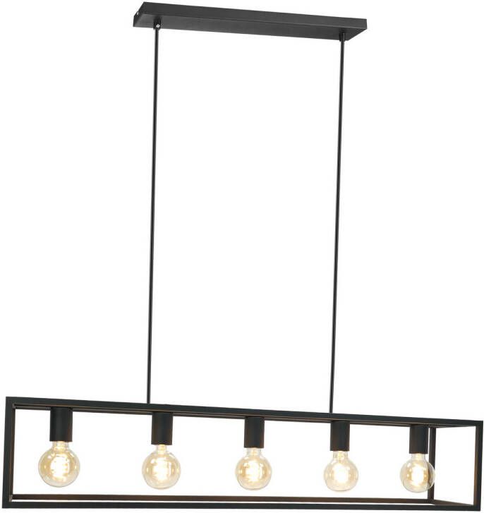 EGLO  Eldrick Hanglamp - E27 - 100 cm - Zwart