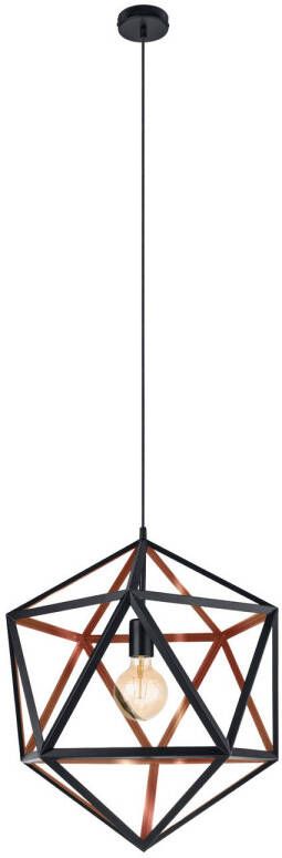 EGLO  Embleton 1 - Hanglamp - E27 - Ø 46 cm - Zwart Koper