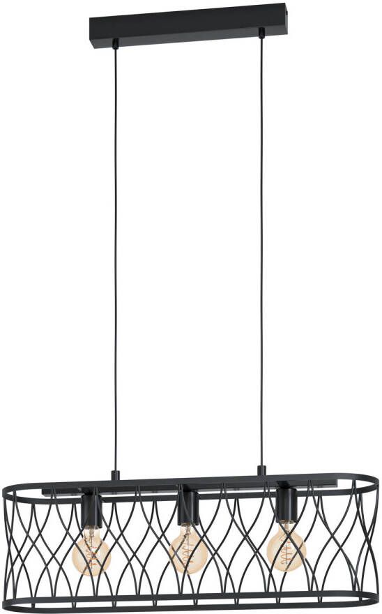 EGLO  Giltspur Hanglamp - E27 - 77 cm - Zwart