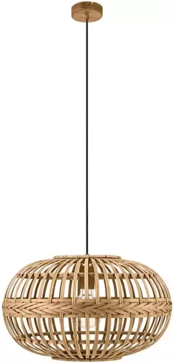 EGLO hanglamp Amsfield bamboe Ø38 cm Leen Bakker