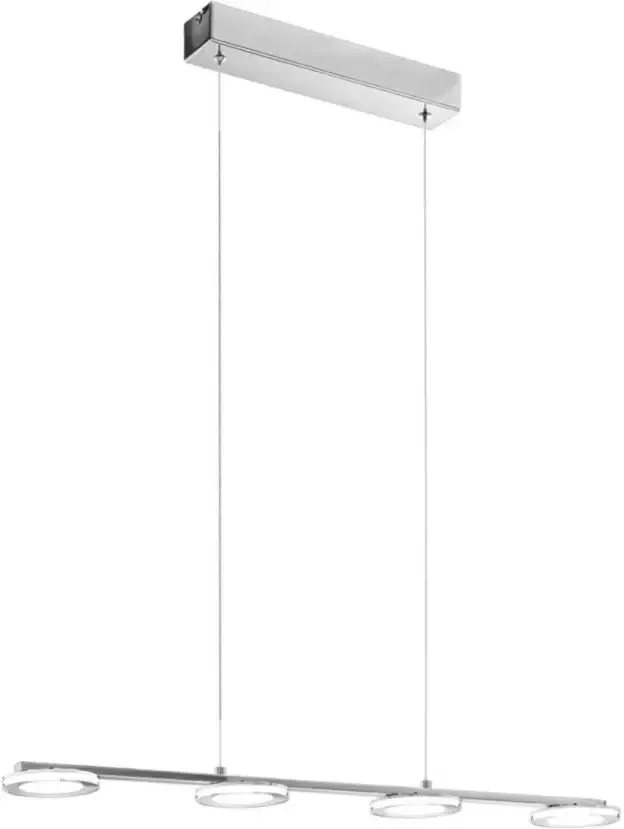 EGLO  Cartama - Hanglamp - LED - 77 5cm - Chroom - Helder  Gesatineerd