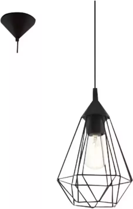EGLO Hanglamp Tarbes D17 5 cm zwart 94187