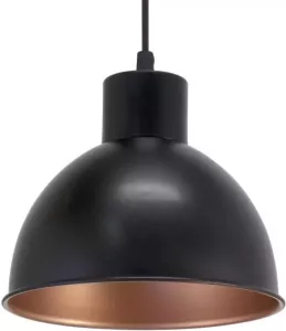 EGLO hanglamp Truro 1 zwart koper Leen Bakker