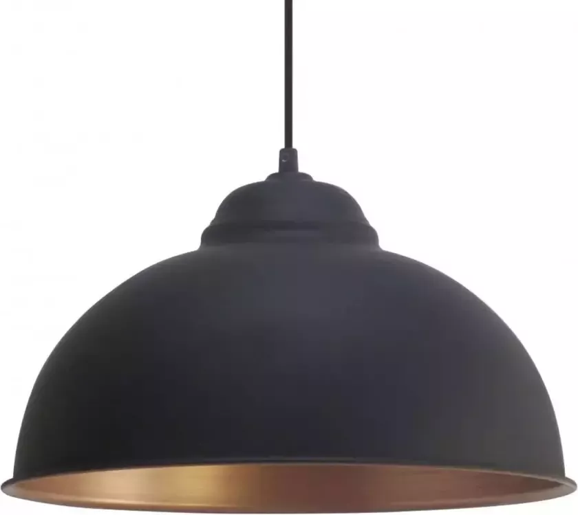 EGLO hanglamp Truro 2 zwart koper Leen Bakker