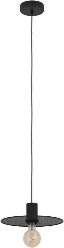 EGLO Ikeston Hanglamp E27 Ø 28 cm industrieel Zwart Staal