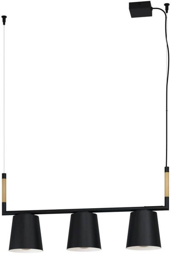 EGLO Lacey hanglamp E27(excl) 78 cm Hout Staal Zwart Bruin