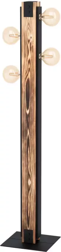 EGLO Layham Vloerlamp E27 127 5 cm Bruin Zwart