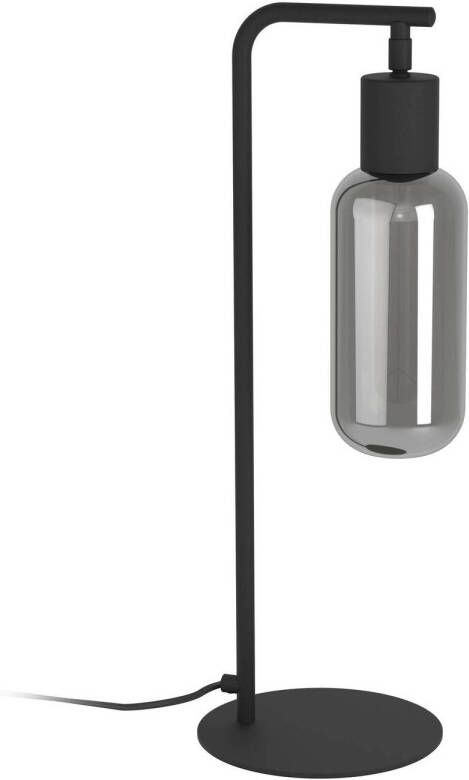 EGLO Majone tafellamp E27 Smoke glas 50 5 cm Zwart