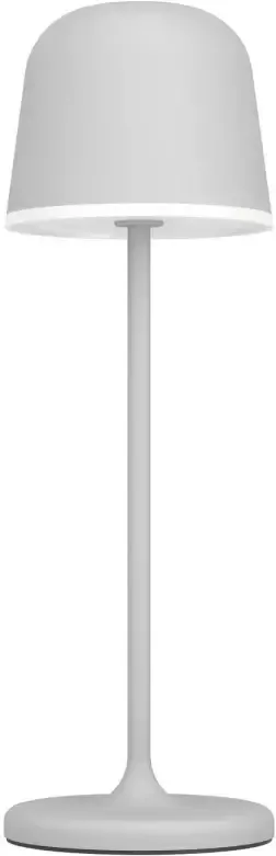 EGLO Mannera Tafellamp Aanraakdimmer Draadloos 34 cm Grijs Wit Oplaadbaar Binnen en Buiten