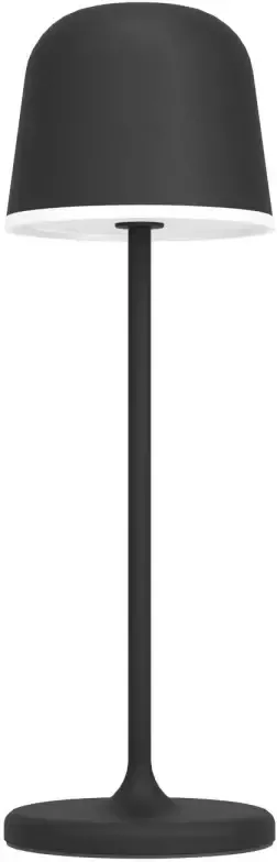 EGLO Mannera Tafellamp Aanraakdimmer Draadloos 34 cm Zwart Wit Oplaadbaar Binnen en Buiten - Foto 1