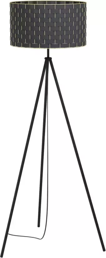 EGLO Marasales Vloerlamp E27 149 cm Zwart Koper