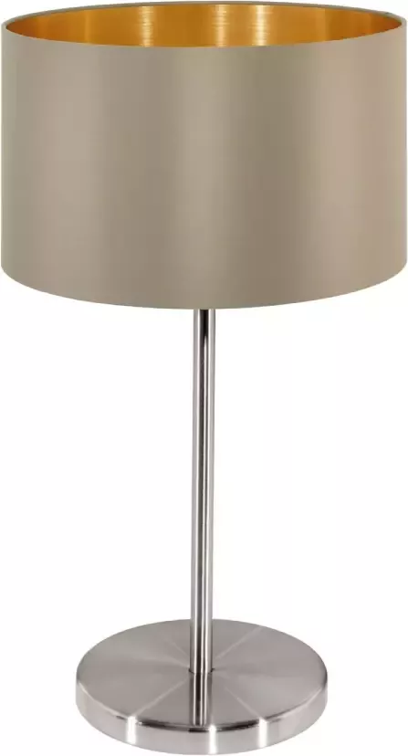 EGLO Maserlo Tafellamp E27 42 cm Grijs Taupe Goud