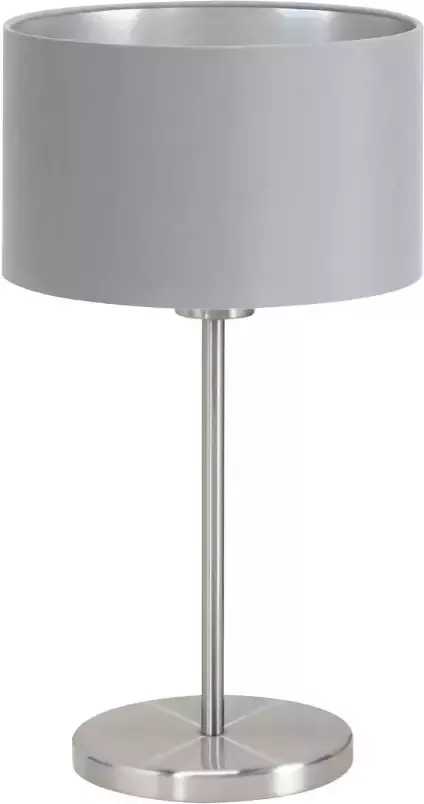 EGLO Maserlo Tafellamp E27 42 cm Grijs Zilver