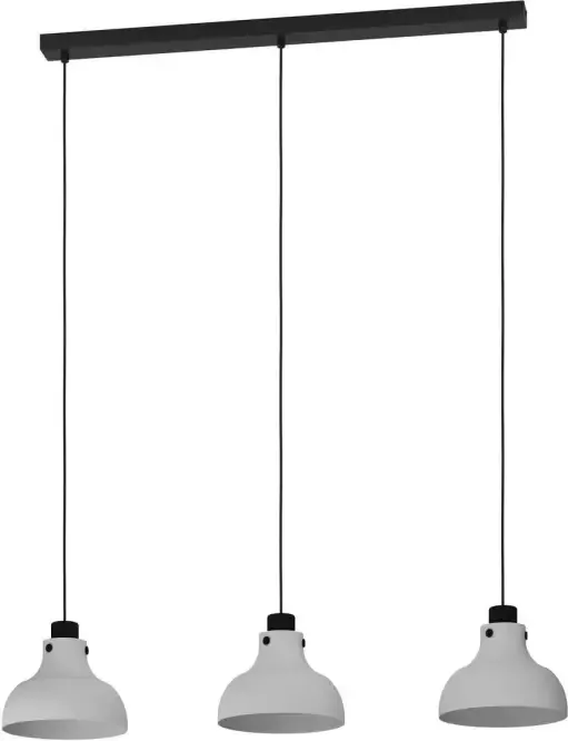EGLO Matlock Hanglamp E27 90 cm Grijs Zwart Staal